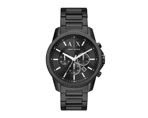 reloj armani exchange negro caucho